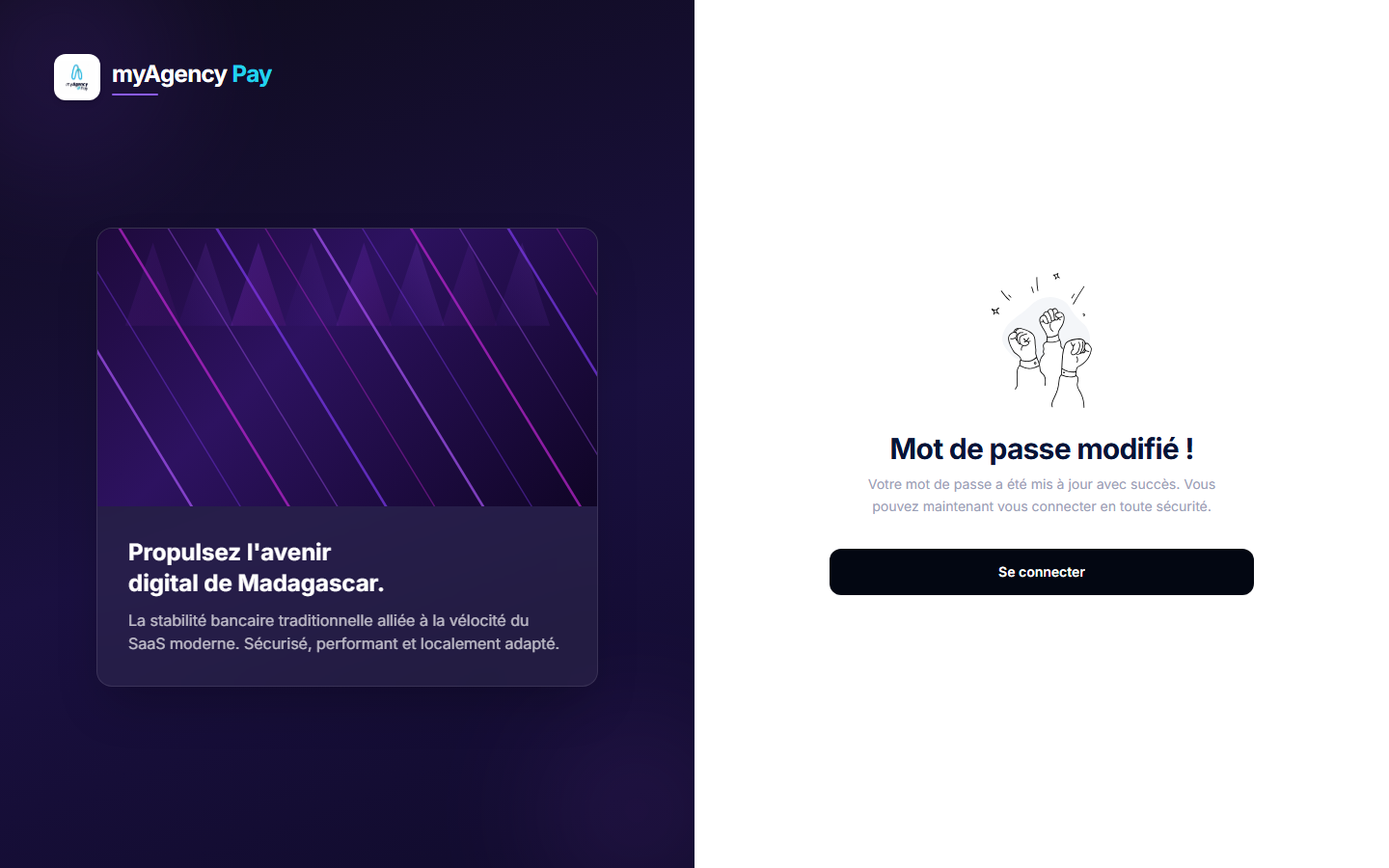 Mot de passe mis à jour avec succès